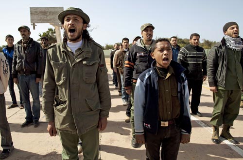 AP ©<br>Ливийские повстанцы