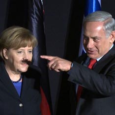 Усатую Меркель сравнили с Гитлером