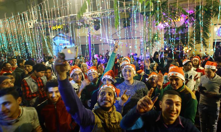 Встреча Нового года в Египте. Фото: Ahmed Gomaa/ Zuma/ Global Look