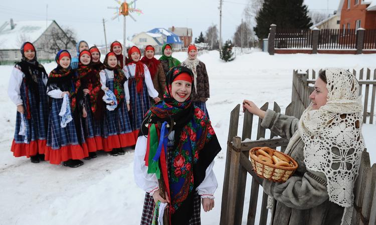 Святочные колядки в деревне Наумово