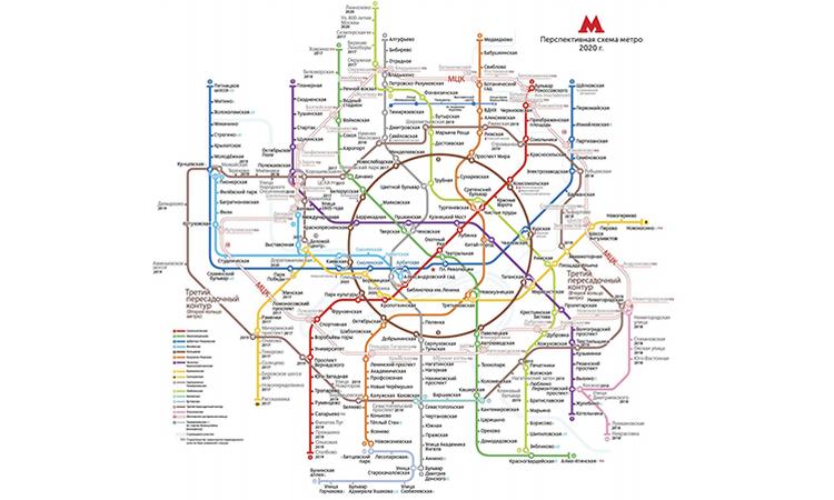 Схема развития московского метрополитена до 2025 года Схема развития московского метрополитена до 2025 года
