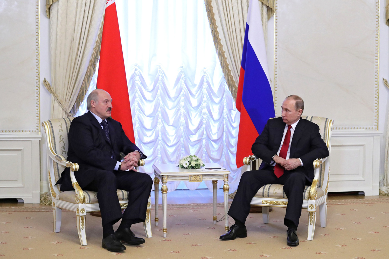 Александр Лукашенко и Владимир Путин. Фото: www.globallookpress.com