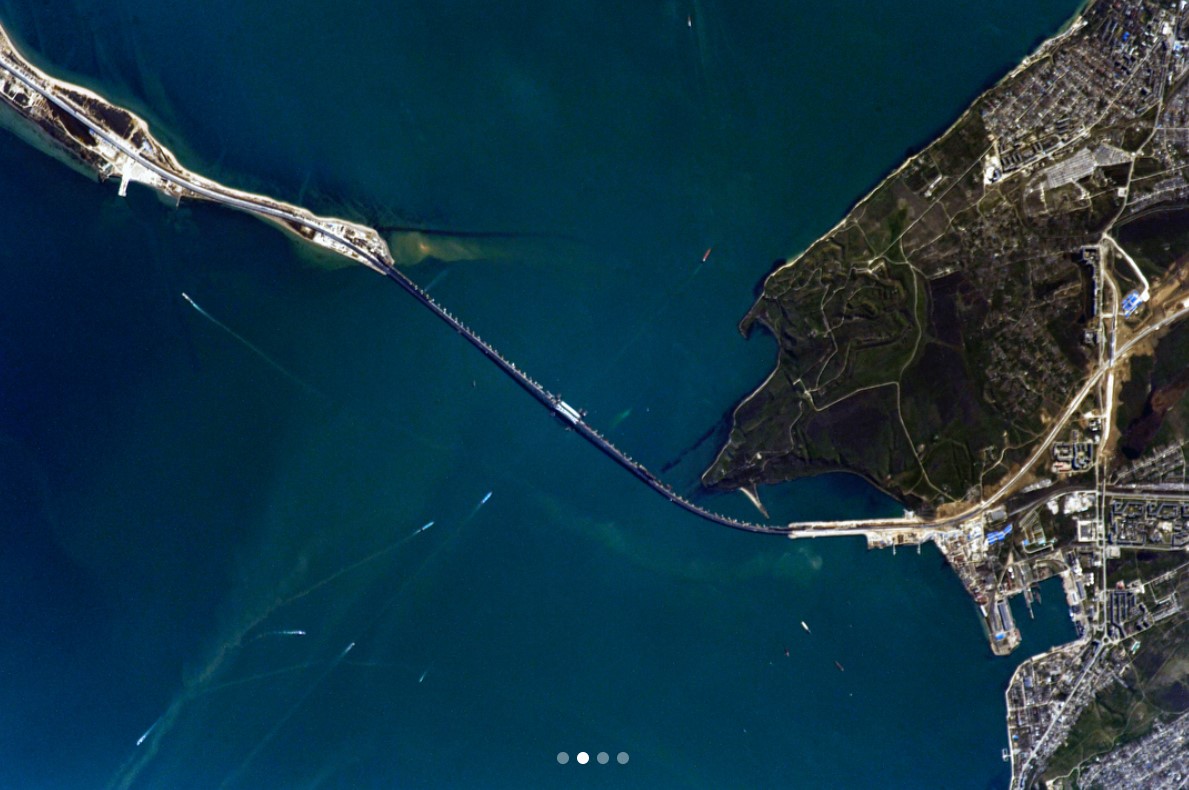 крымский мост вид сверху