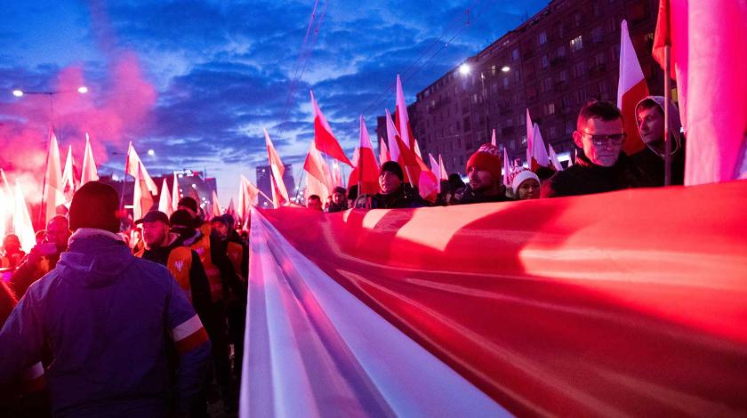Погромы в Польше вызвали потасовку на российском телевидении Погромы в Польше вызвали потасовку на российском телевидении