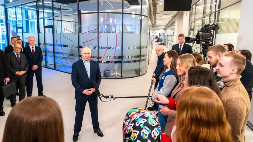 Путин оценил вклад Собянина в реализацию проекта инновационного кластера МГУ