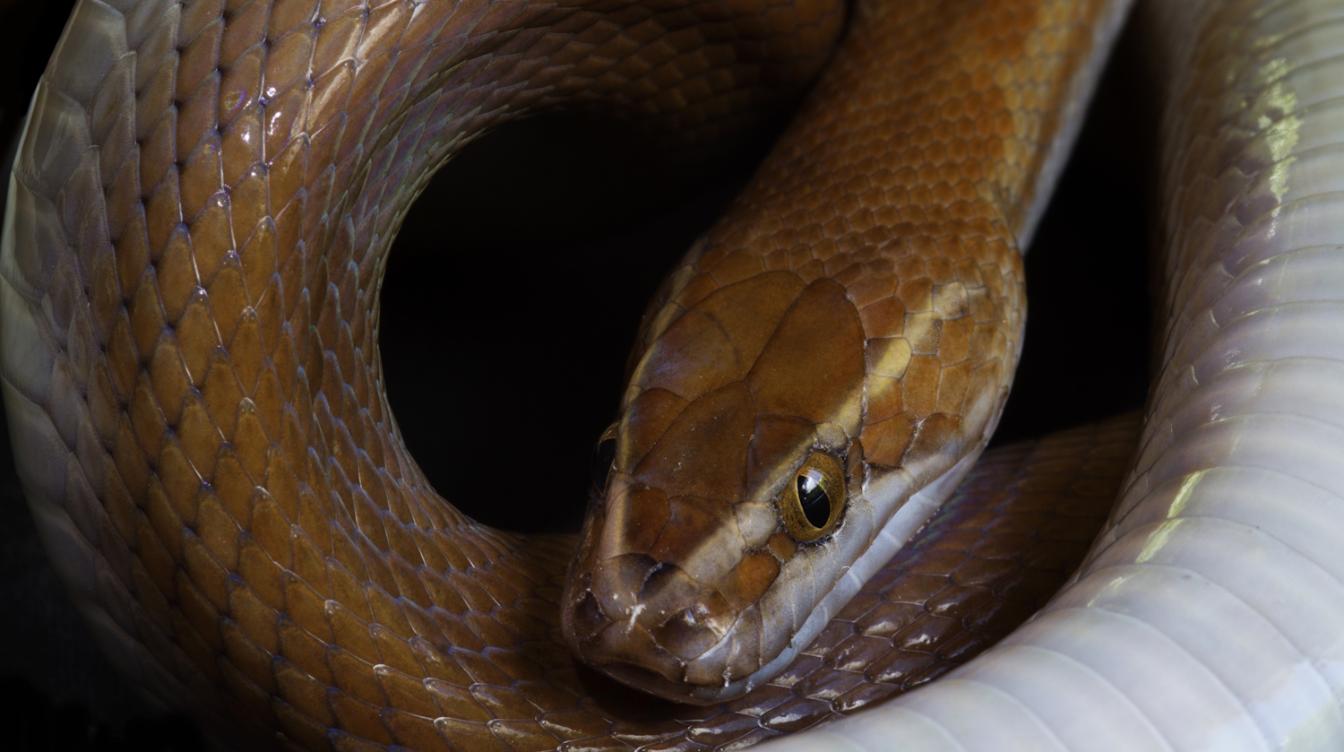 Гадюка укусила мужчину и умерла от отравления