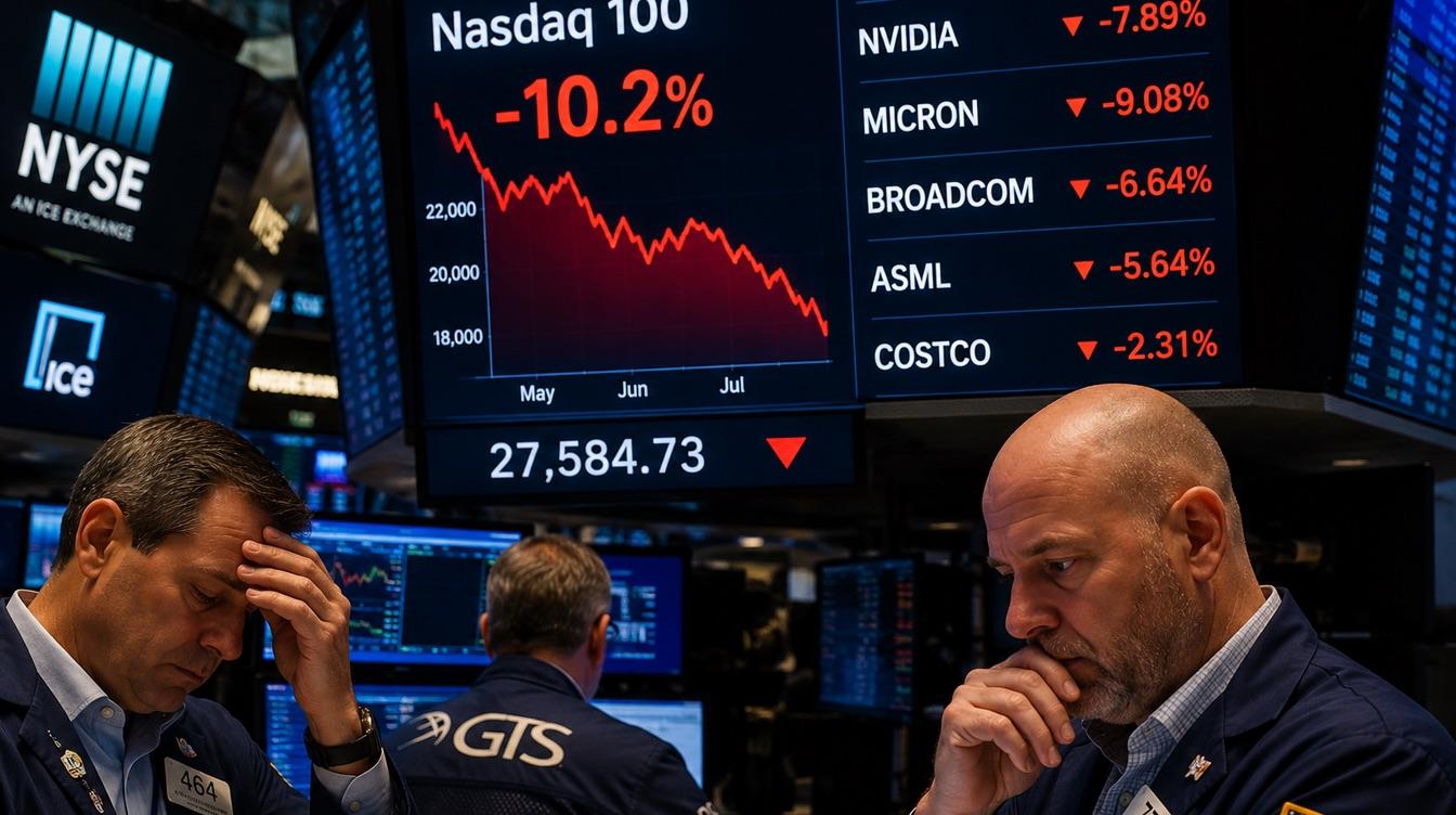 ИИ-бум дал трещину: Nasdaq 100 оказался в коррекции