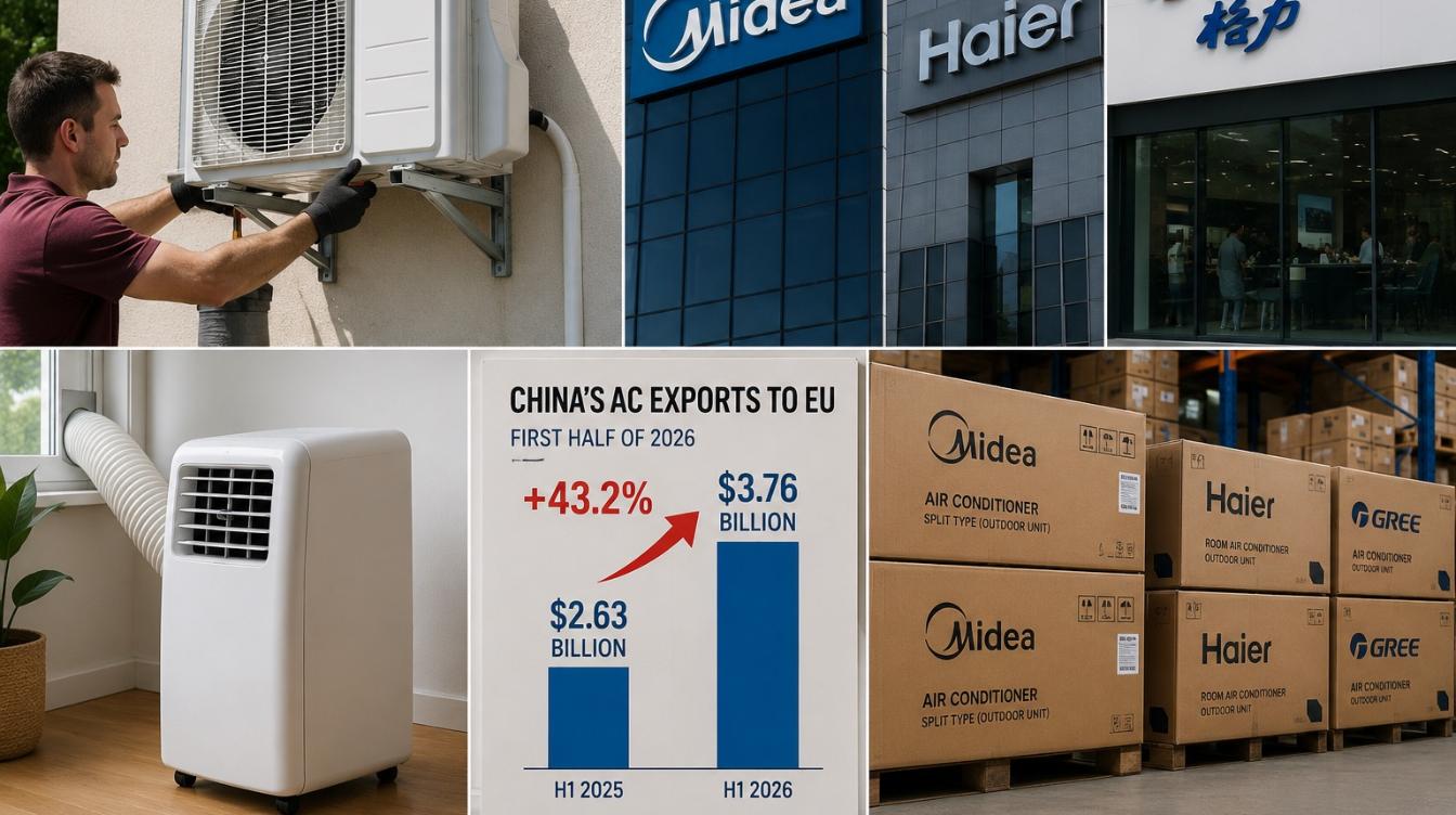 Китай охлаждает Европу: жара открыла новый рынок для Midea, Haier и Gree