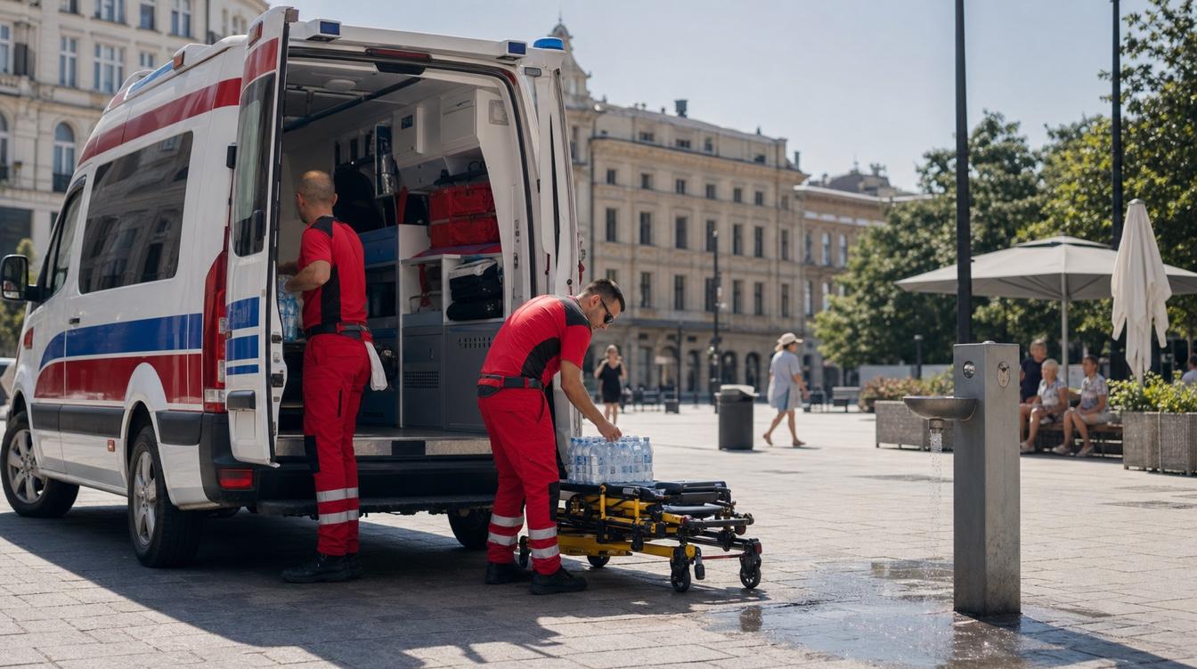 Польская жара стала тяжелым испытанием для всей экстренной медицинской помощи