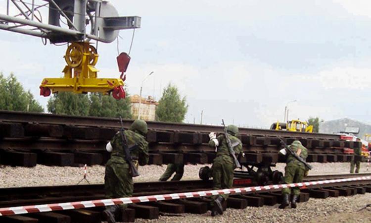 Жд войска. Железнодорожные войска Минобороны РФ. Бойцы ЖДВ. ЖДВ ЗВО. Учения железнодорожных войск.