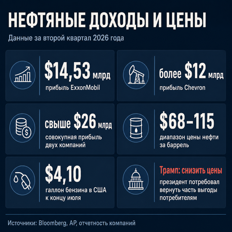 Доходы и цены нефтяного рынка во втором квартале 2026 года