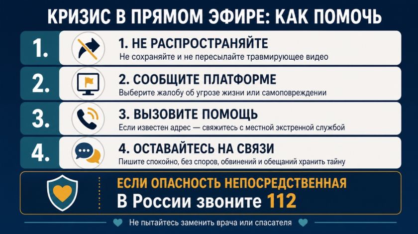 Кризис в прямом эфире: как помочь