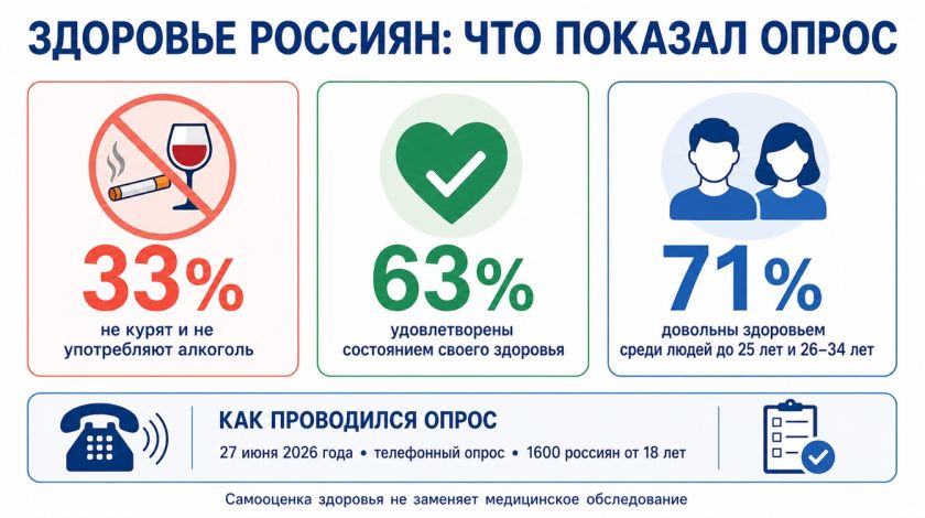 Здоровье россиян: что показал опрос